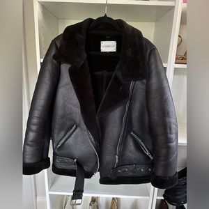 Oversized Black Moro Jacket